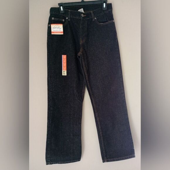 Faded Glory Relaxed Jeans & Black Nylon Cargo Shorts Size 14 Husky - Picture 2 of 15